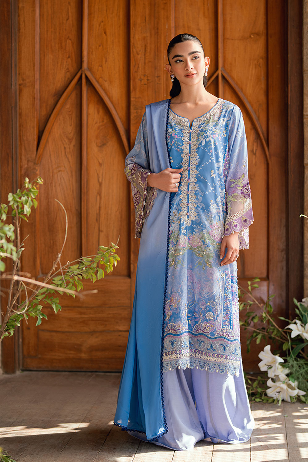 Ss26Dd-2897 Blue Gradient Dupatta