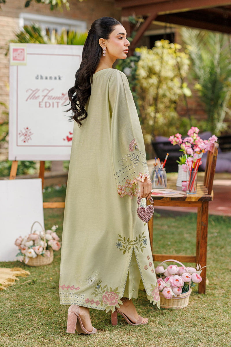 SS26DA-2904 MINT GREEN 2PCS  EMBROIDERED KURTA WITH TROUSER