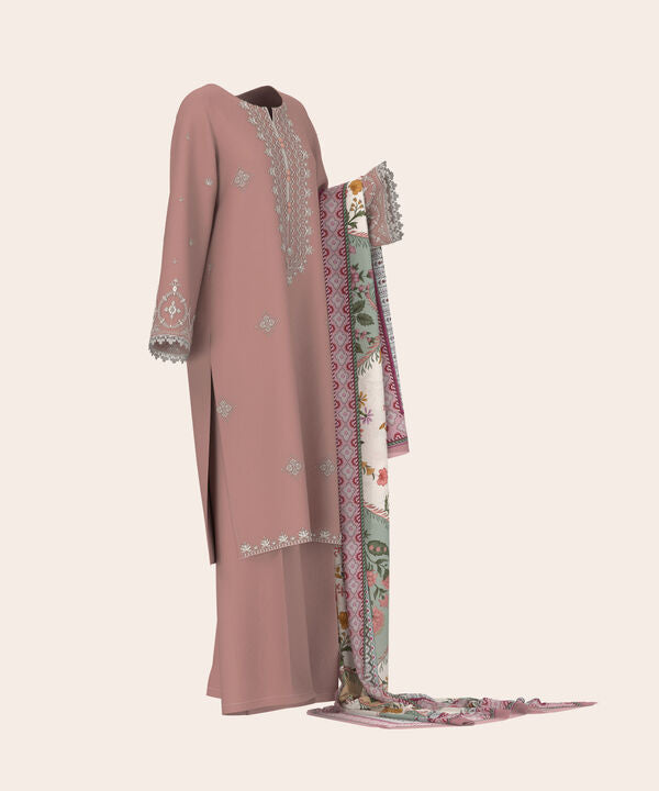 3 Piece - Embroidered Lawn Suit
