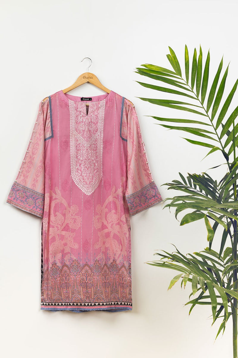 DC-0344 PURPLE EMBROIDERED KURTA