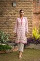 DC-2106 PINK 2PCS  EMBROIDERED KURTA WITH TROUSER