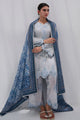 Ss25Dd-2562 Grey Printed Dupatta