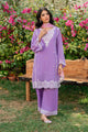 SS25DC-2577 LILAC SWISS VOILE 2PCS EMBROIDERED KURTA WITH TROUSER