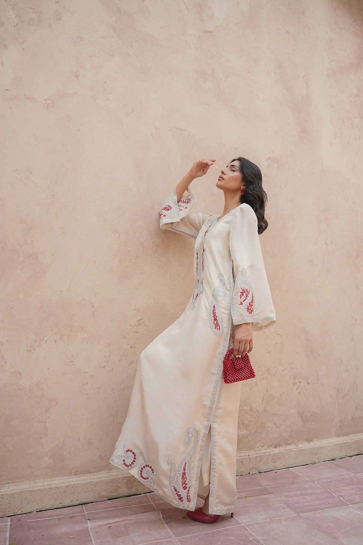 Serene White Kaftan