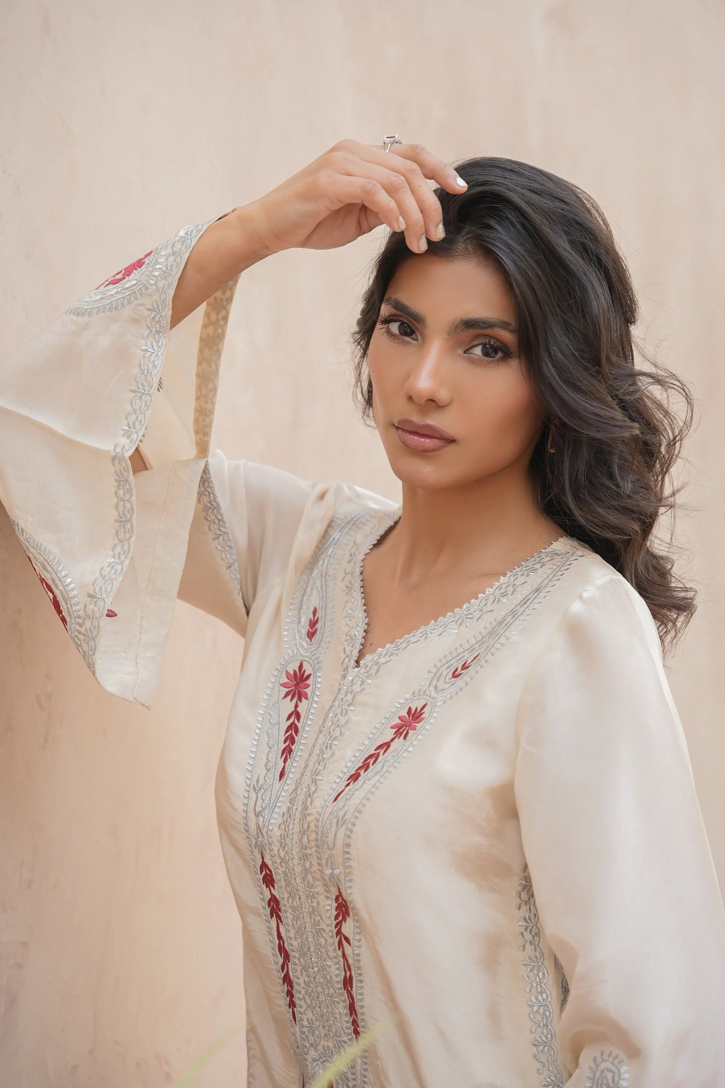 Serene White Kaftan
