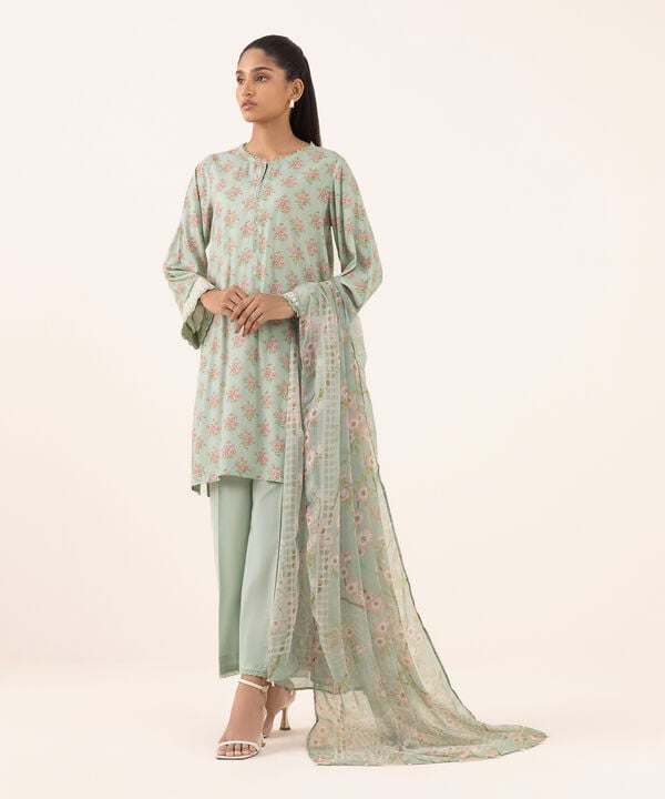 Printed Organza Dupatta
