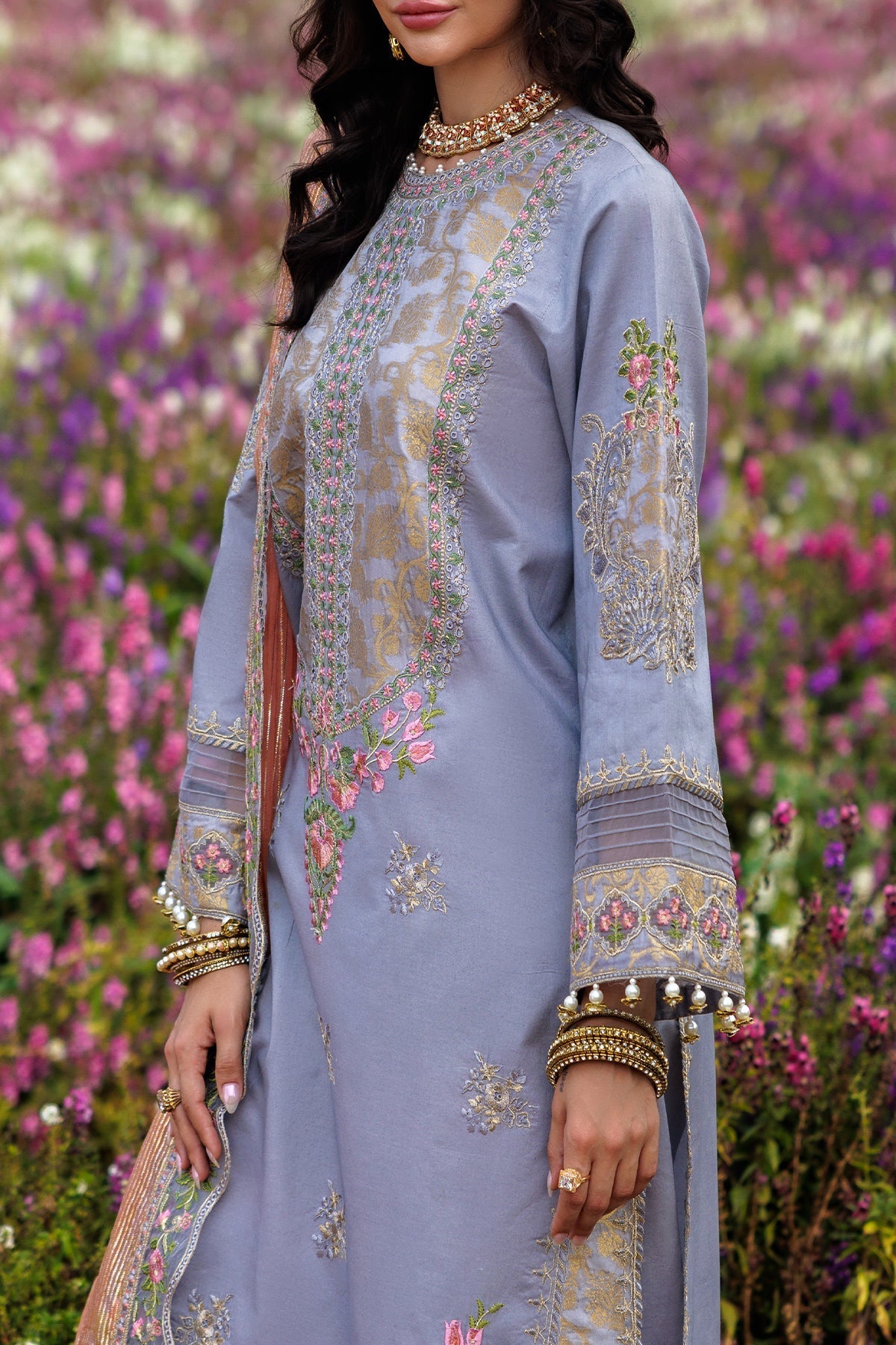 3-PC  Embroidered Lawn Collection Suit CZ5-05 P