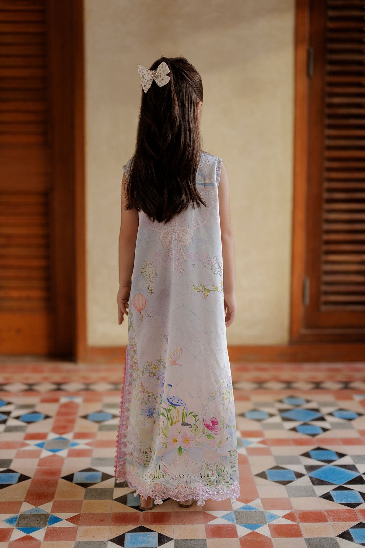 SS26DK-0248 LILAC 1 Pcs Kaftan