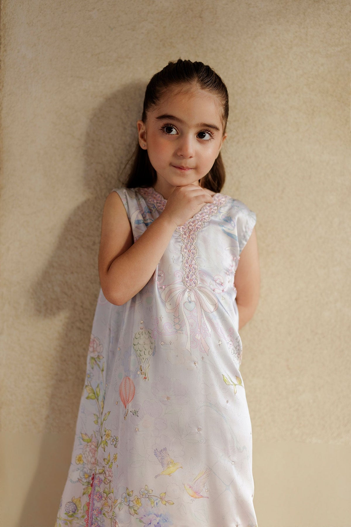 SS26DK-0248 LILAC 1 Pcs Kaftan