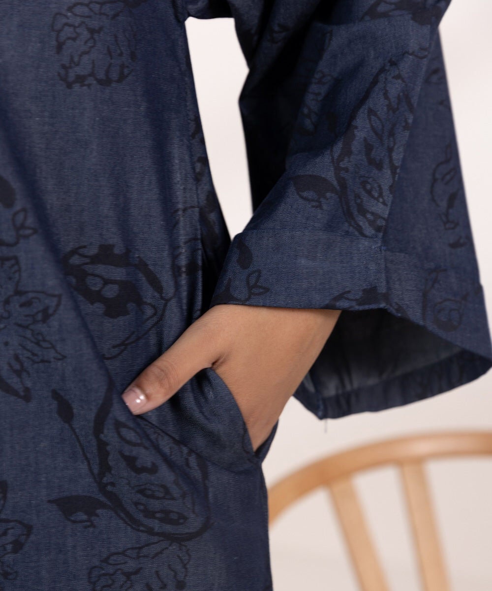 Printed Denim Shirt