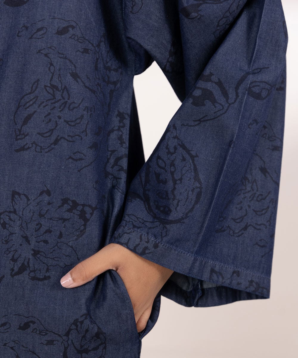 Printed Denim Shirt