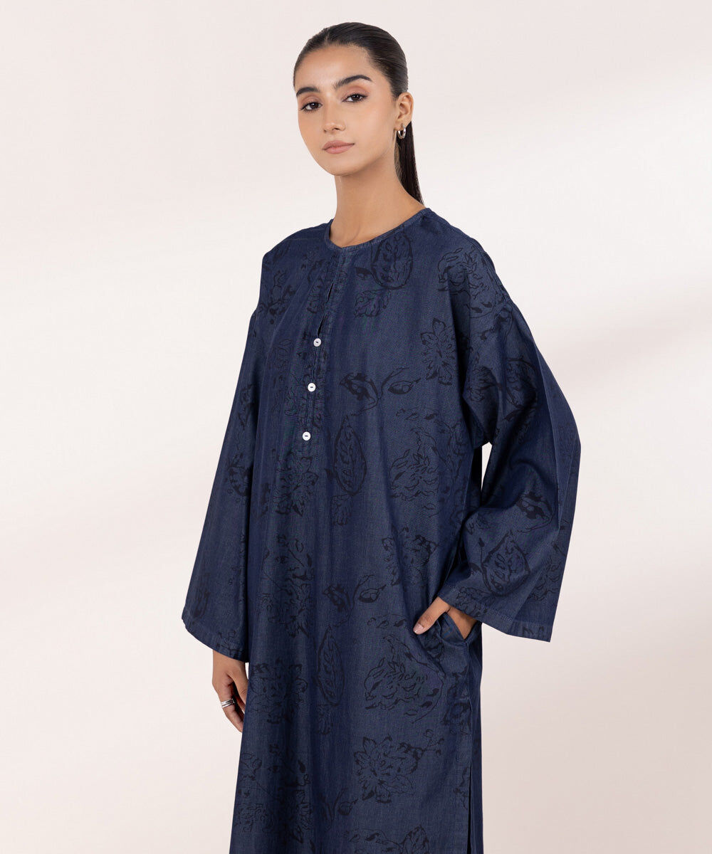 Printed Denim Shirt