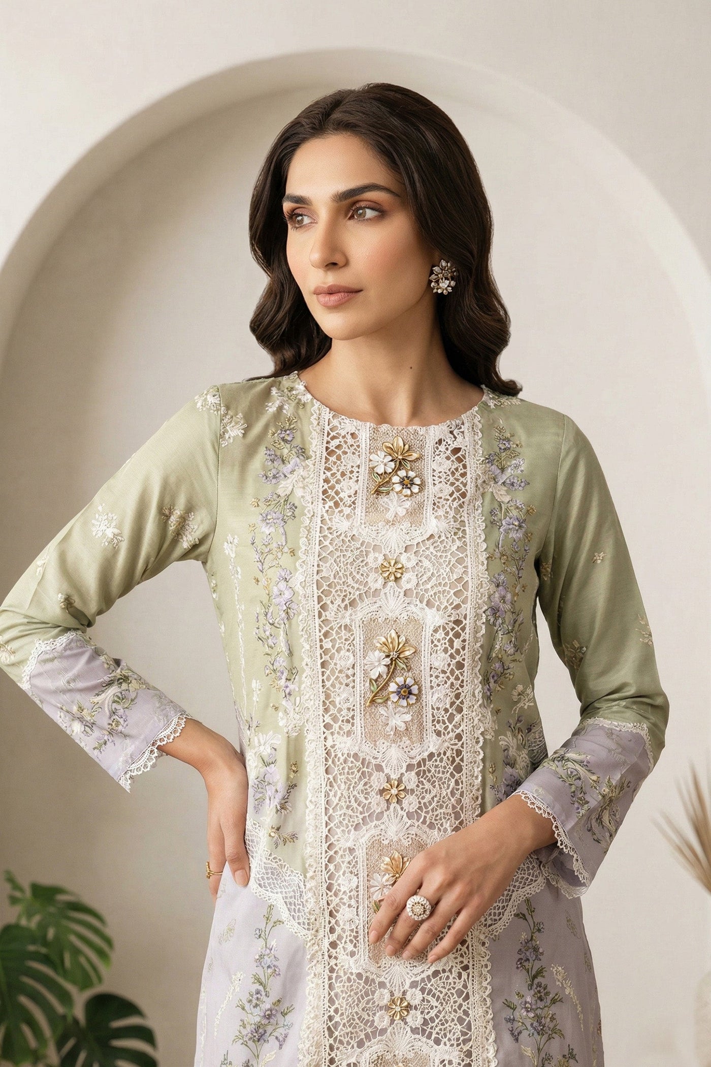 3 Piece Embroidered Lawn Suit