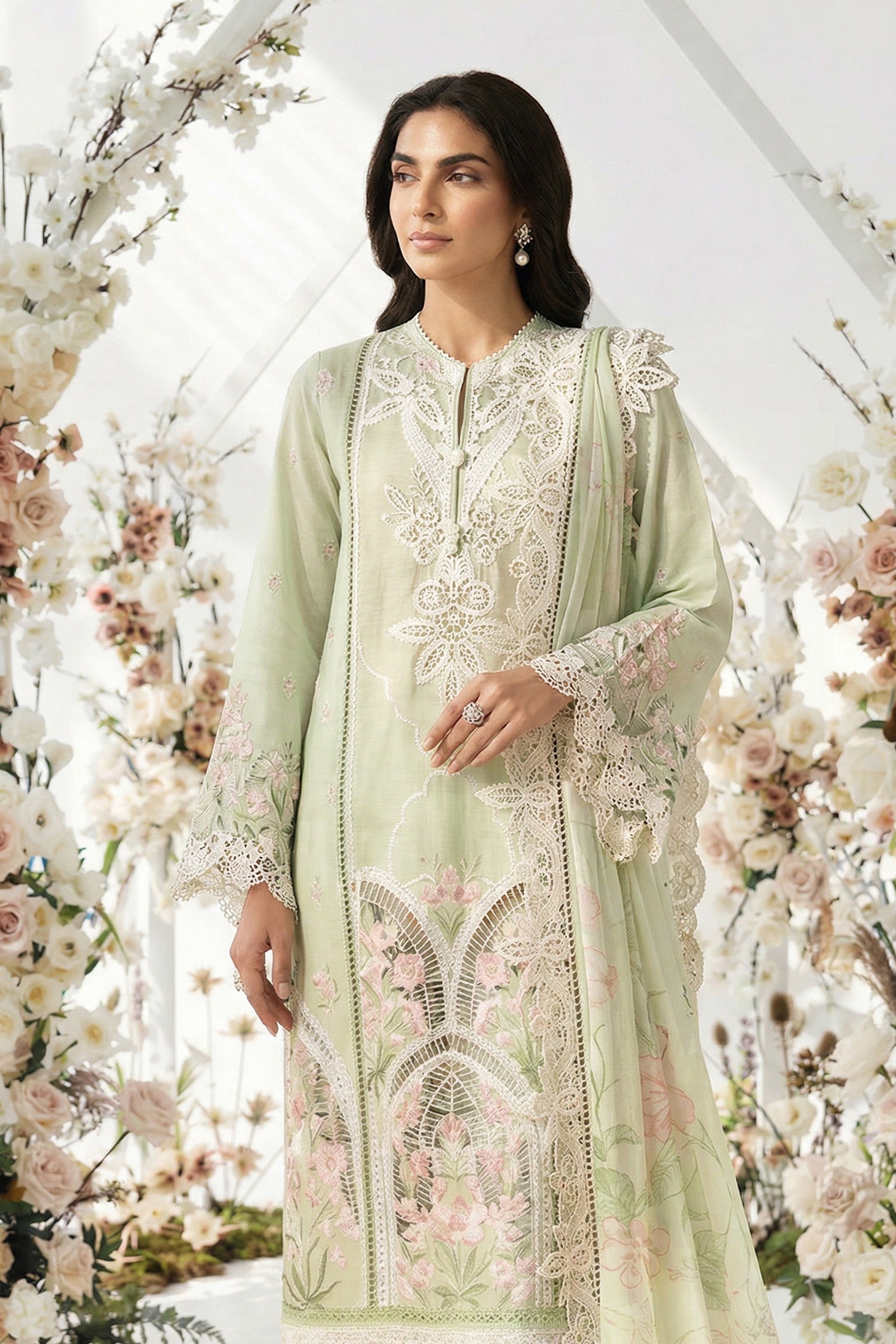 3 Piece Embroidered Lawn Suit