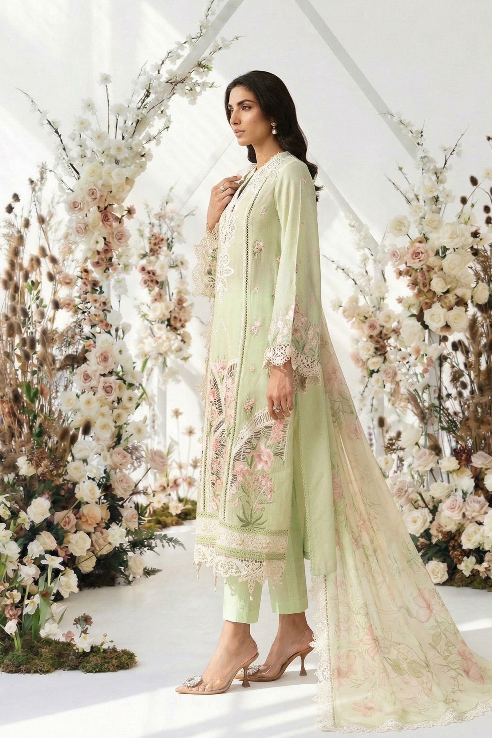 3 Piece Embroidered Lawn Suit