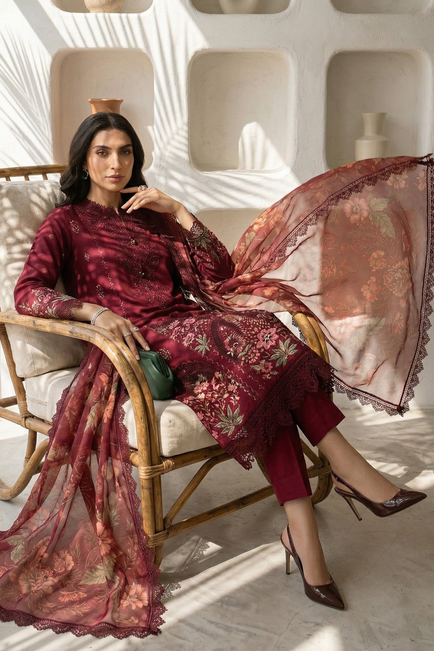 3 Piece Embroidered Lawn Suit