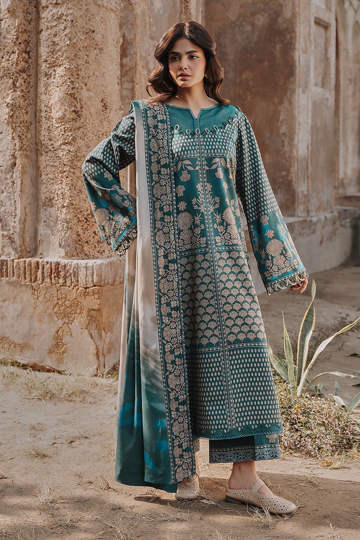 3-pc Unstitched Printed Staple DSCW5-25