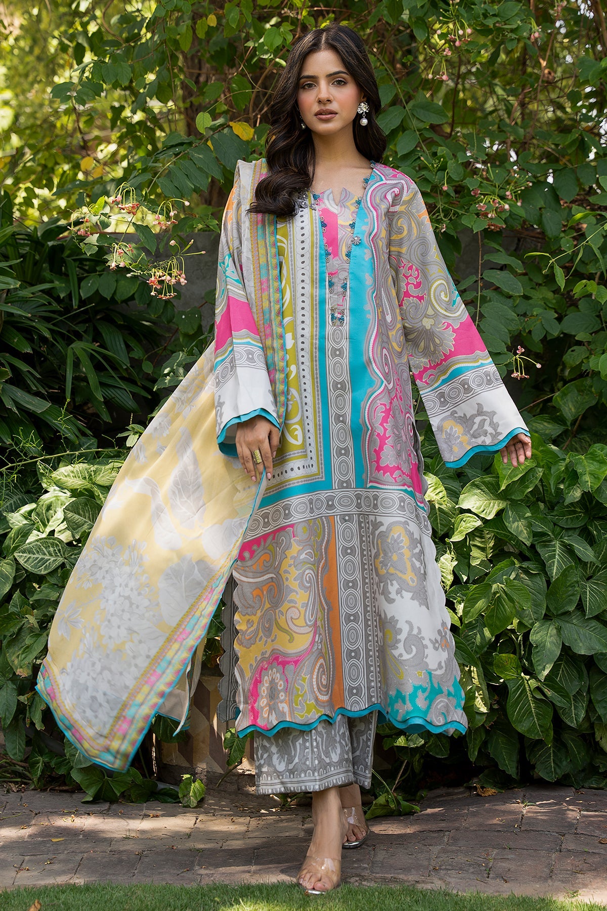 3-PC Unstitched Printed Lawn C-Print Vol 4 CP6-28