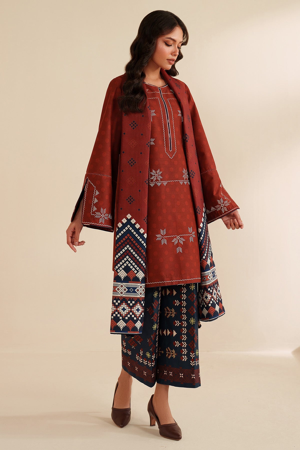 Printed Viscose Linen Shirt