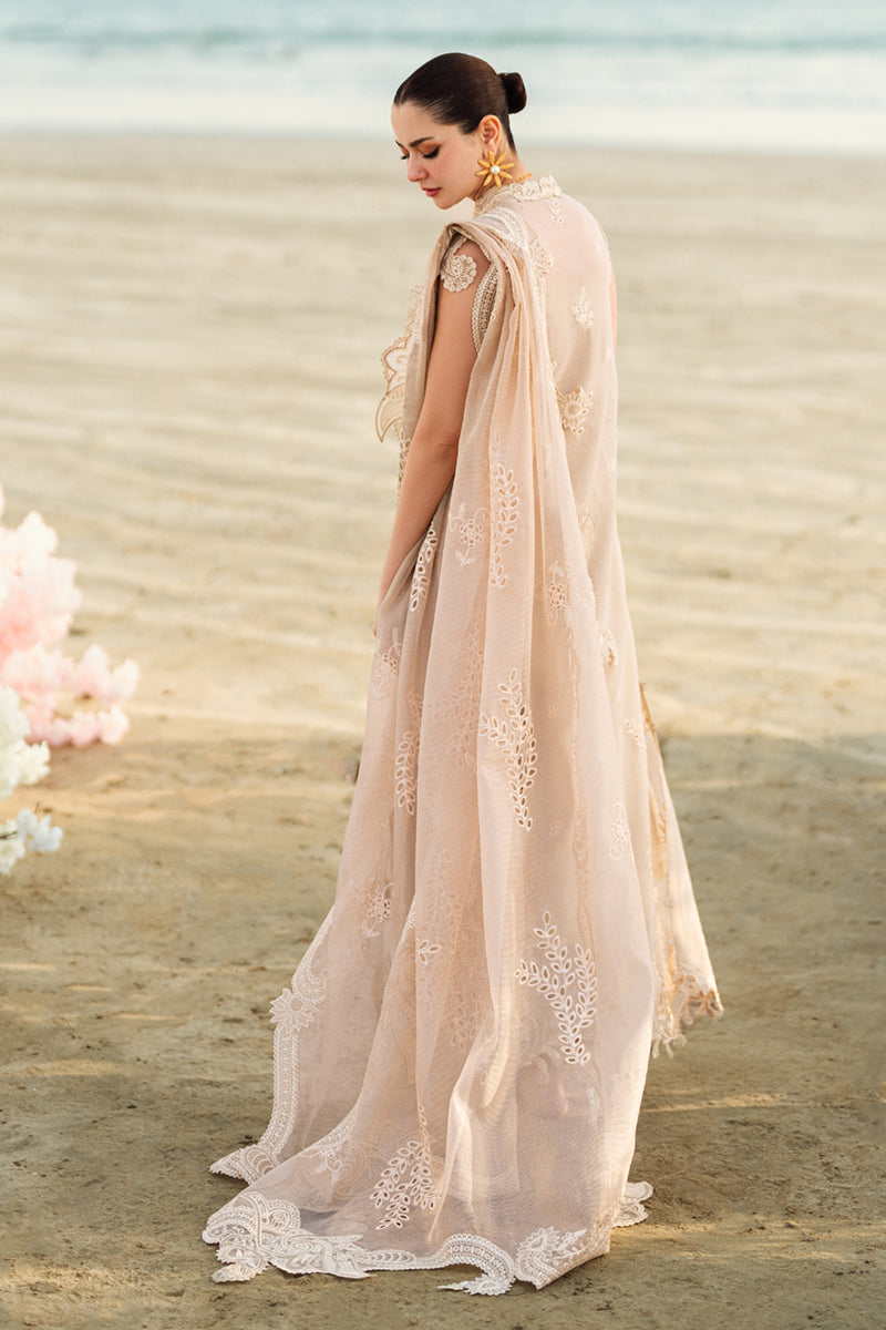 FK-01 Sophia Style — Mairaz Blush Chikankari Three-Piece Suit