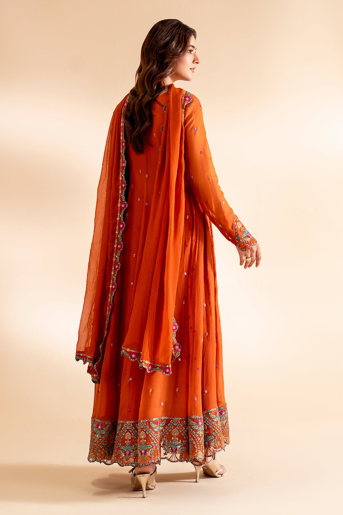 3-PC Embroidered  Chiffon CMA-6-319 