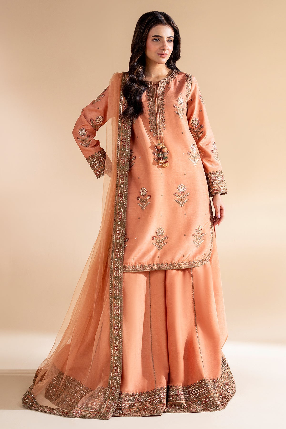 3-PC Stitched Embroidered CMA-6-400