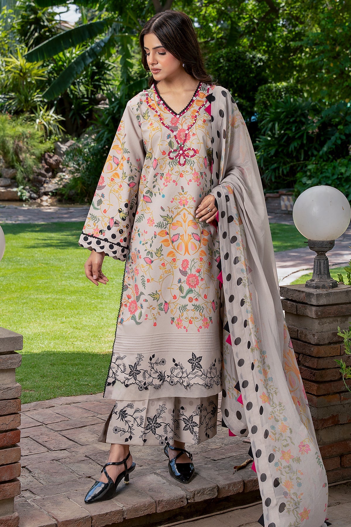 3-PC Unstitched Printed Lawn C-Print Vol 3 CP6-25
