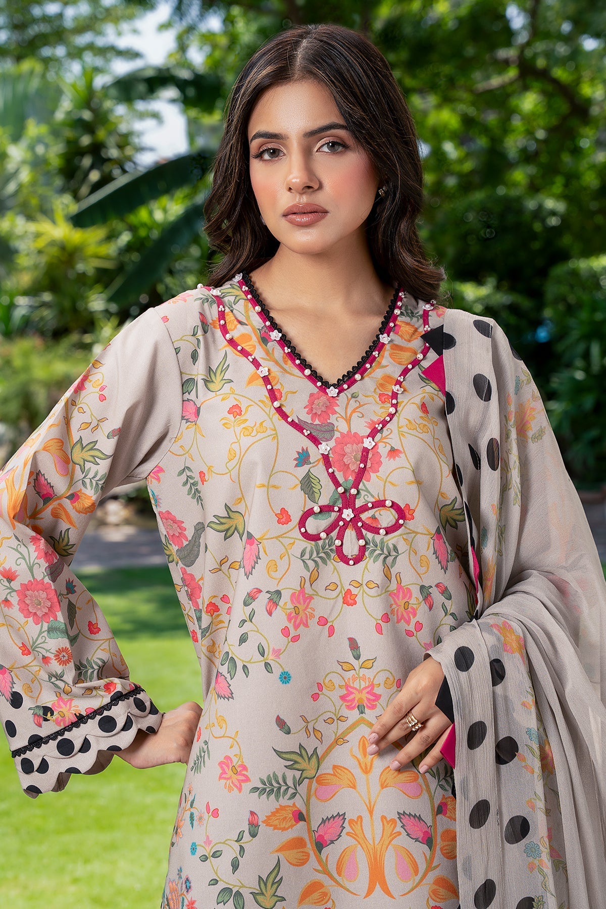 3-PC Unstitched Printed Lawn C-Print Vol 3 CP6-25