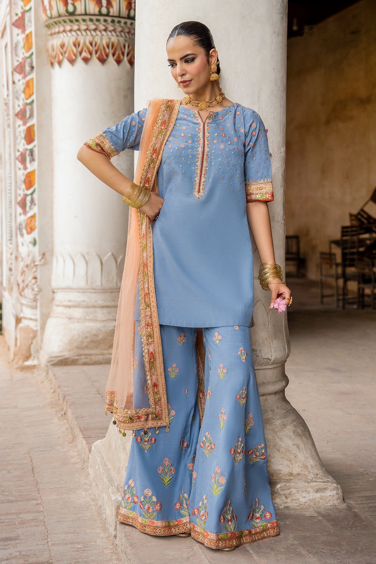 3-PC Embroidered CMA-6-387
