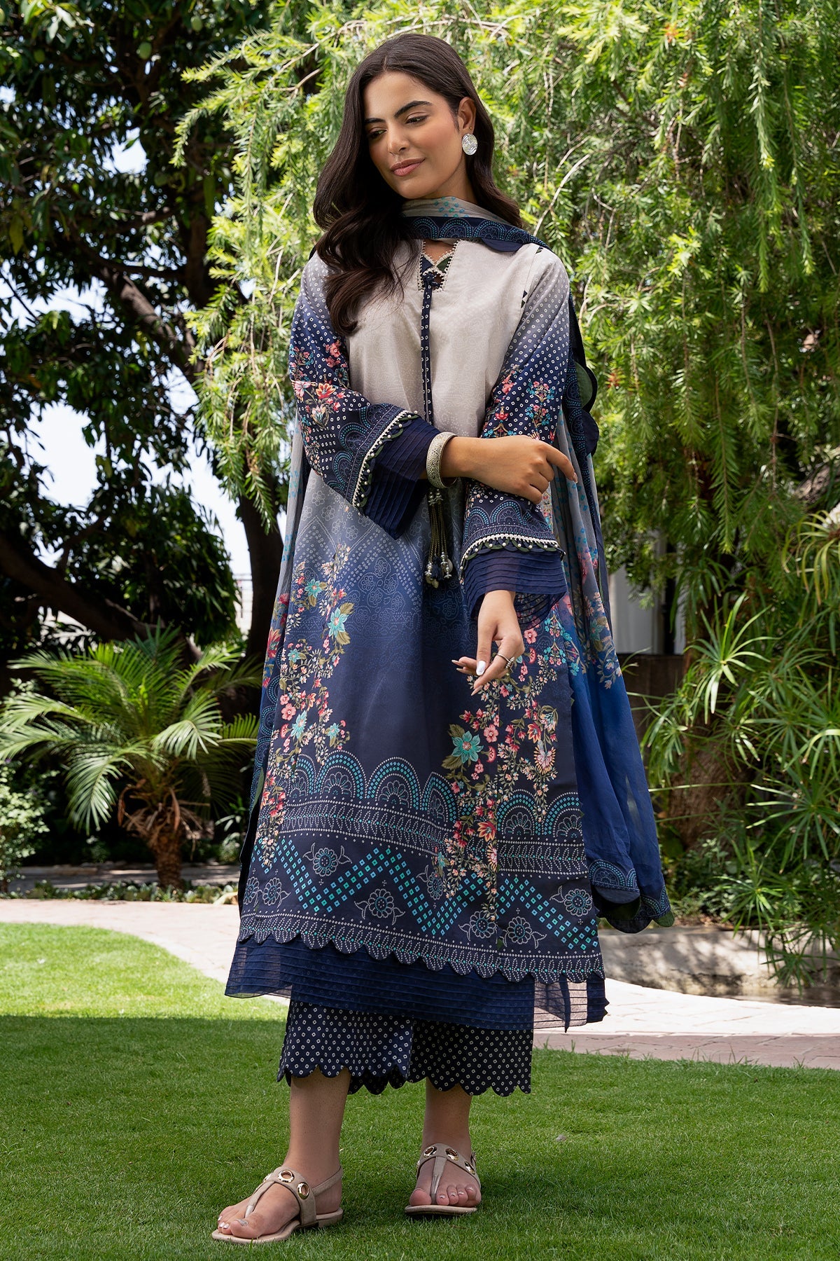 3-PC Unstitched Printed Lawn C-Print Vol 4 CP6-30