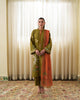 MALINA MUSTARD GREEN LUXURY EMBROIDERED LAWN 3PCS SET - READY TO WEAR