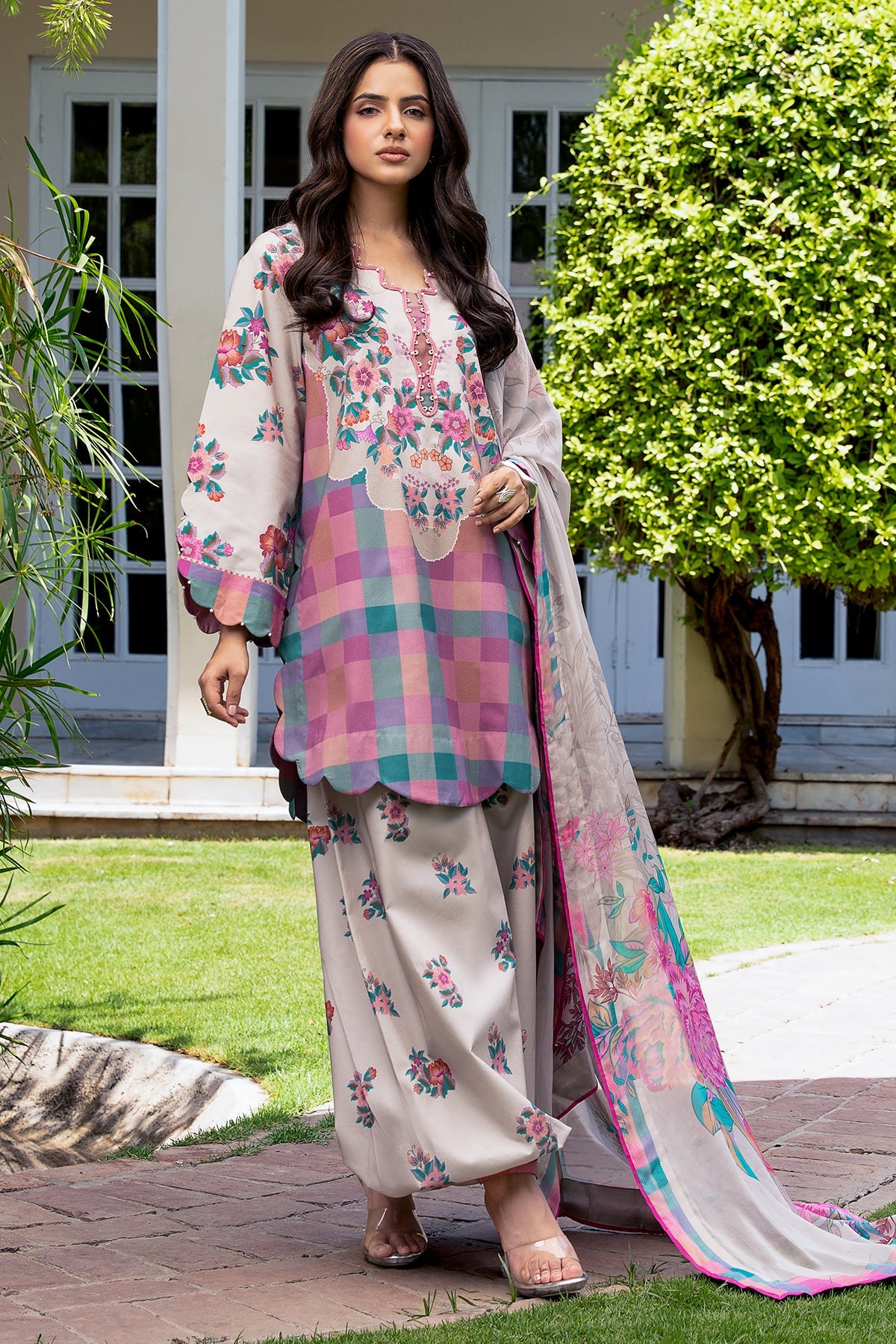 3-PC Unstitched Printed Lawn C-Print Vol 3 CP6-23