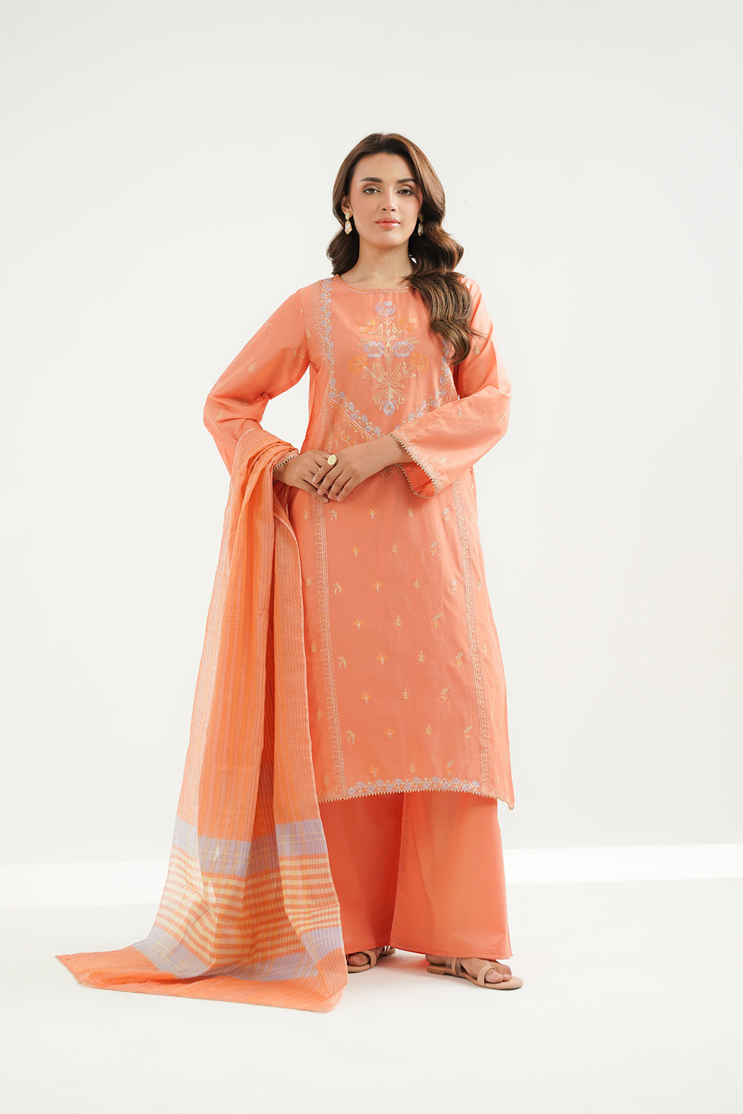 3 Piece Lawn Embroidered Suit (CS0507)