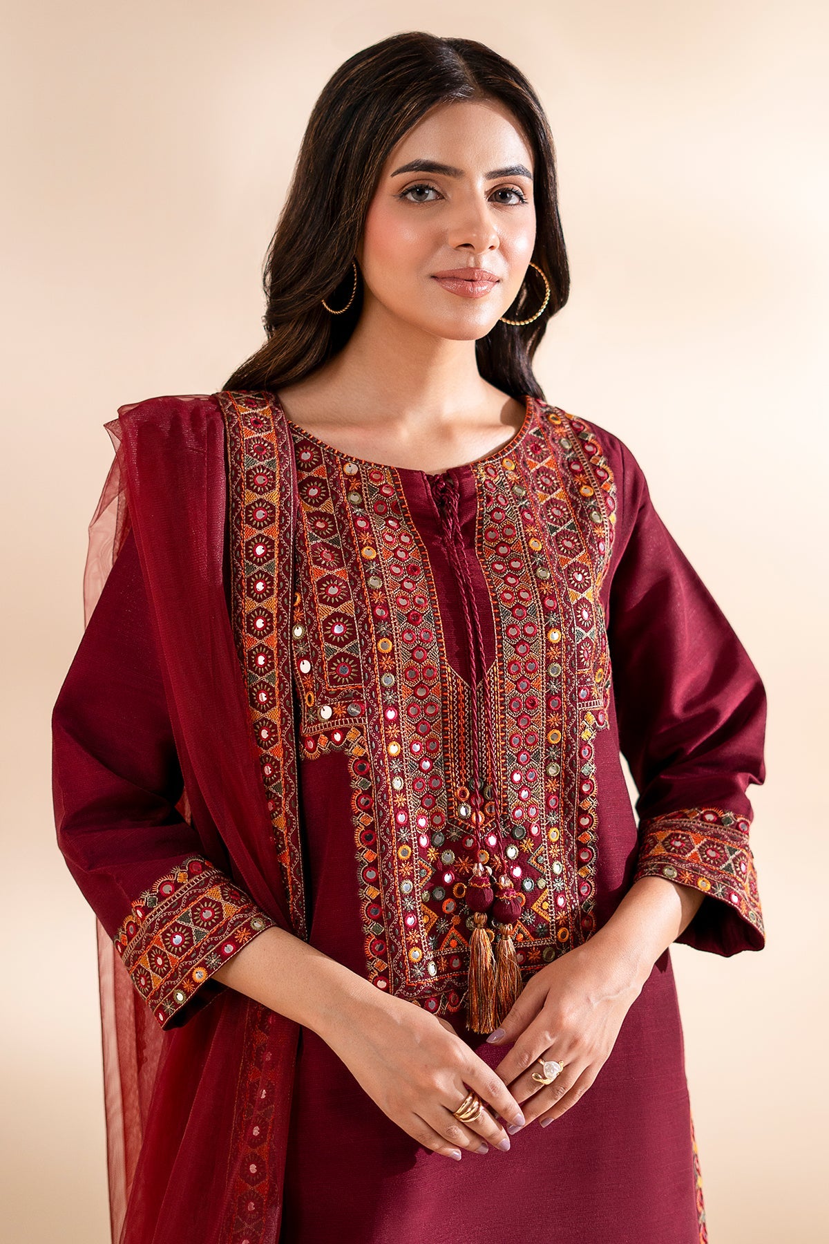 3-PC Stitched Embroidered CMA-6-335