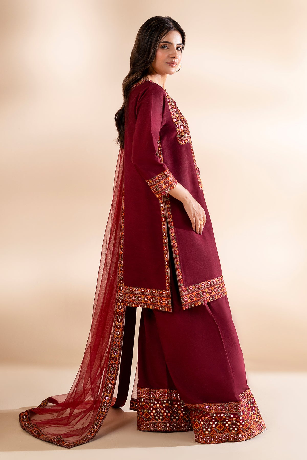 3-PC Stitched Embroidered CMA-6-335