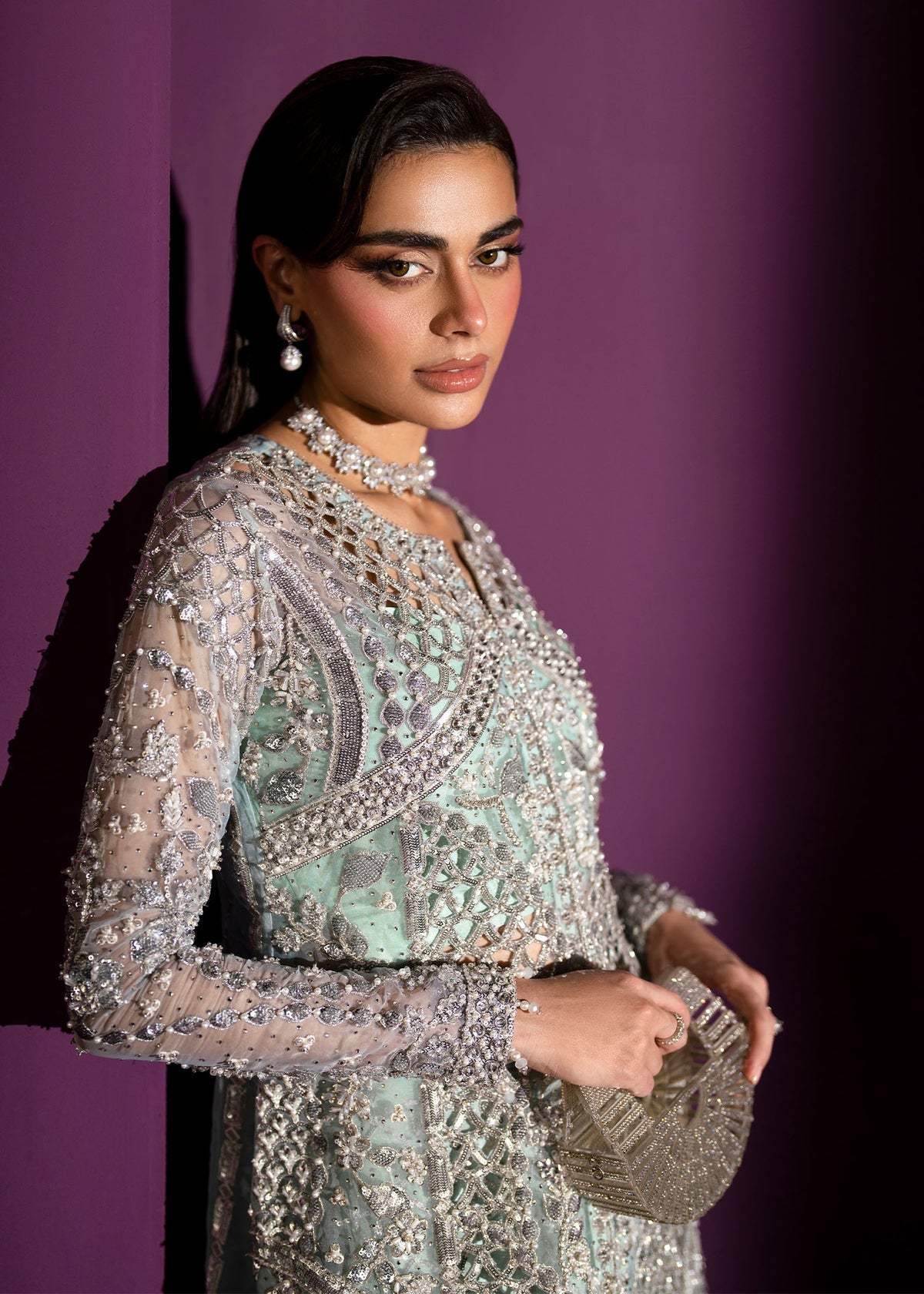 Nyah Style — Mairaz Turquoise Three-Piece Suit
