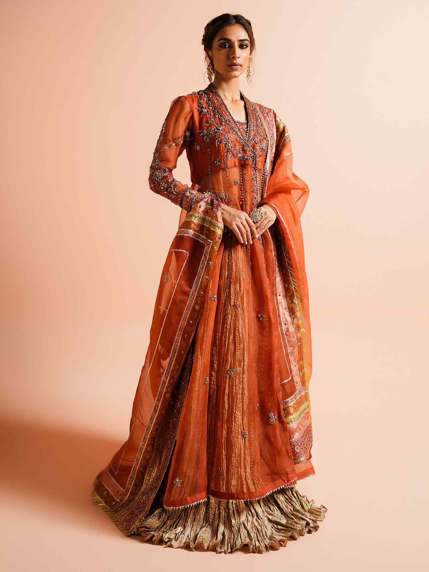 Angarkha, Dupatta & Lehenga