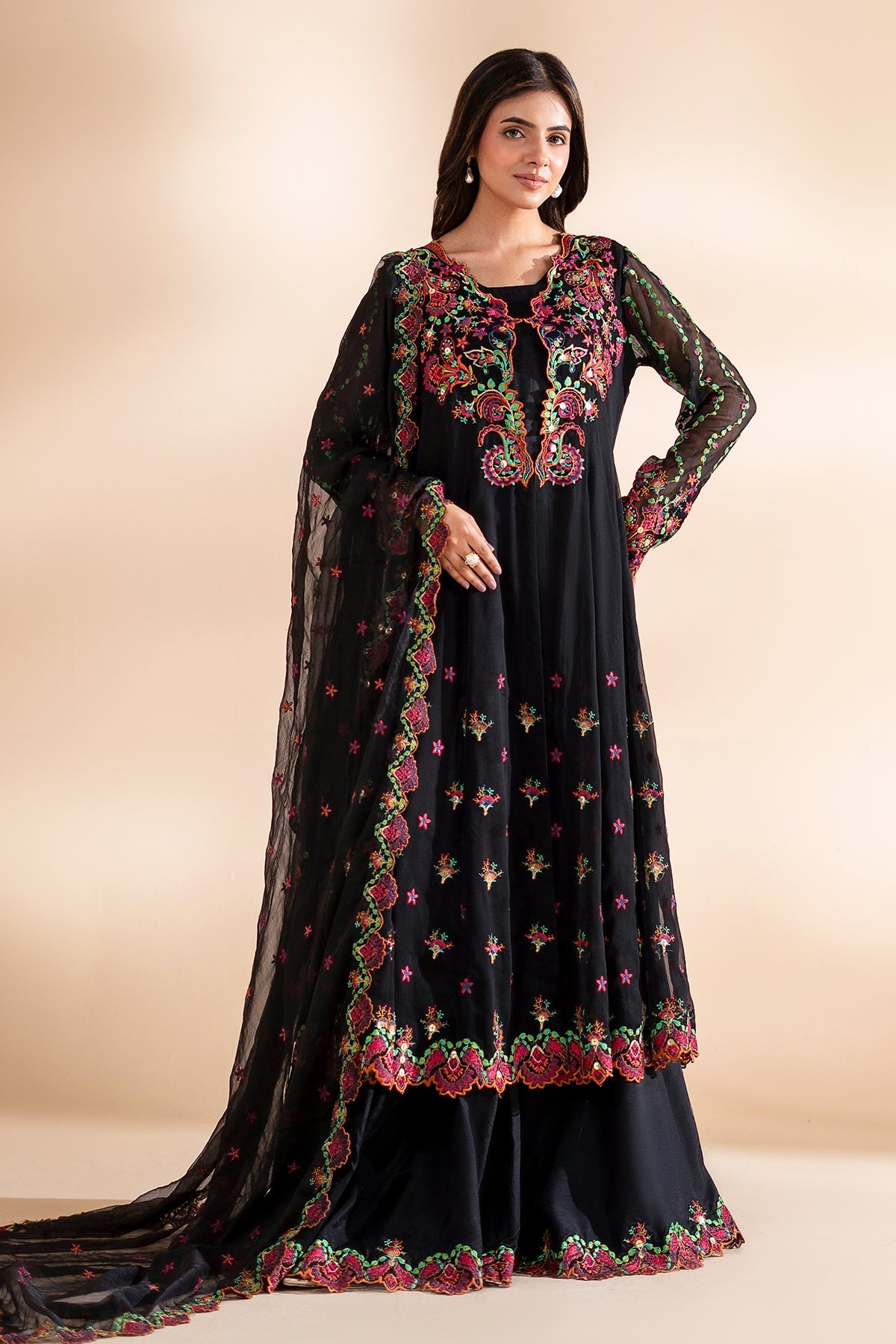 3-PC Embroidered  CMA-6-334