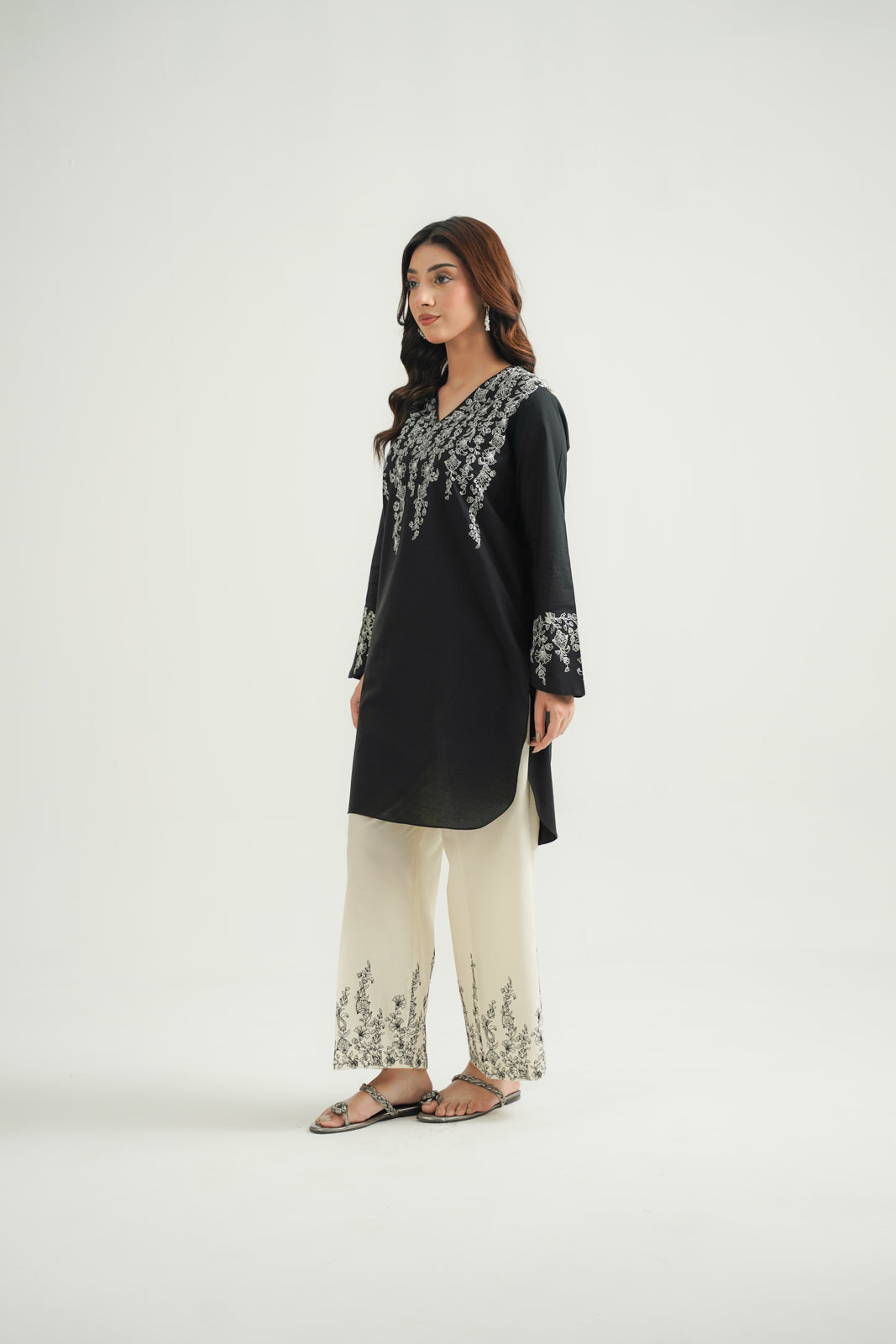 2 Piece Cambric Embroidered Suit (CP0501)