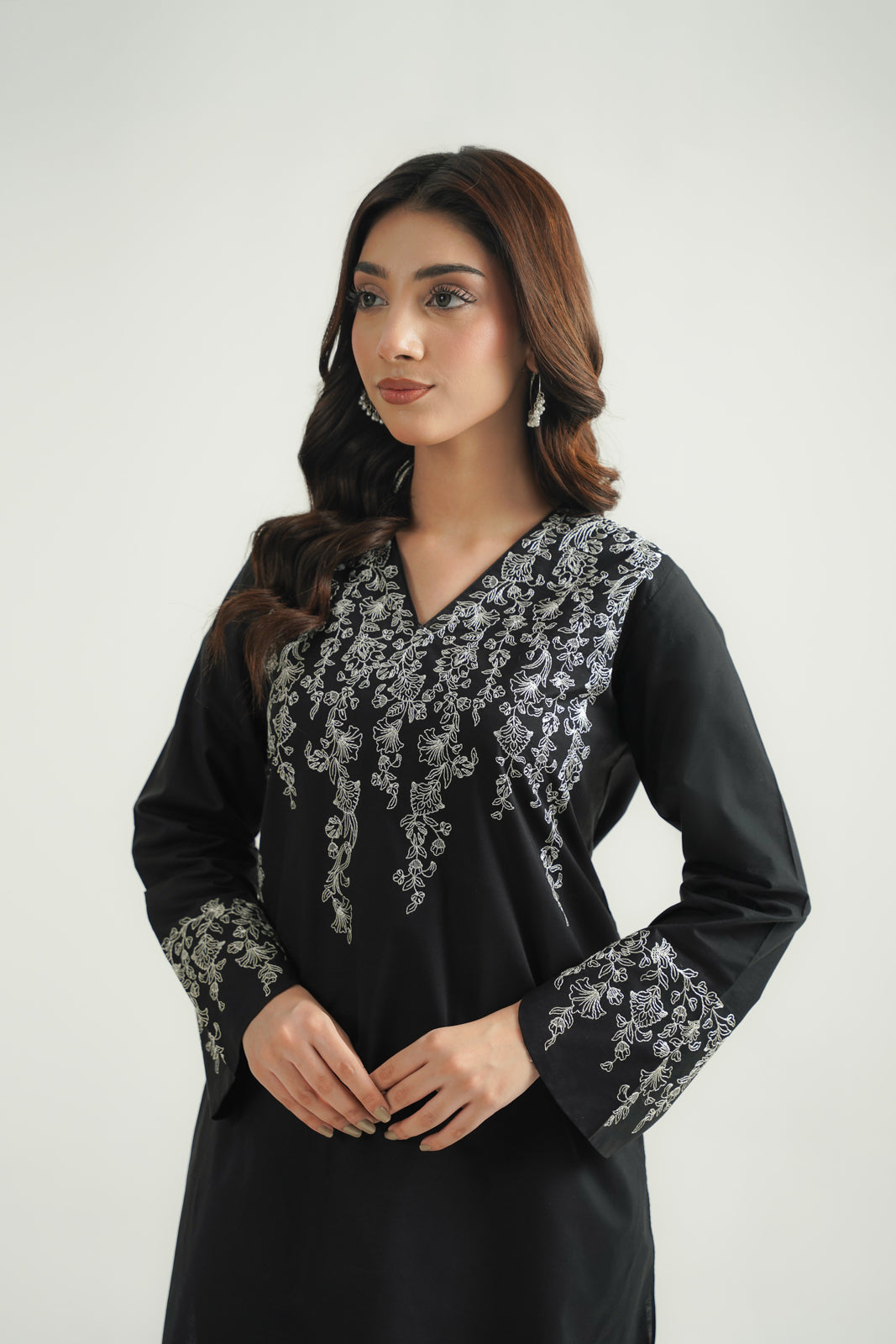 2 Piece Cambric Embroidered Suit (CP0501)