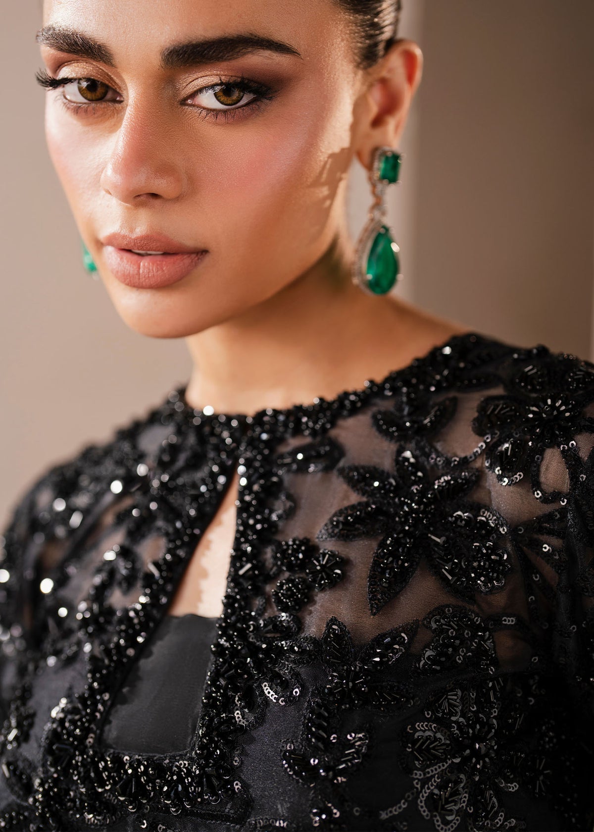 Cerys Style — Mairaz Black Three-Piece Suit