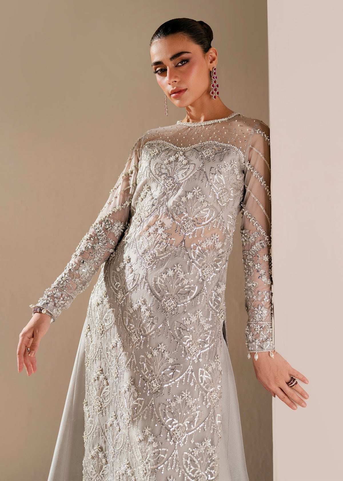 Orchid Style — Mairaz Grey Three-Piece Suit