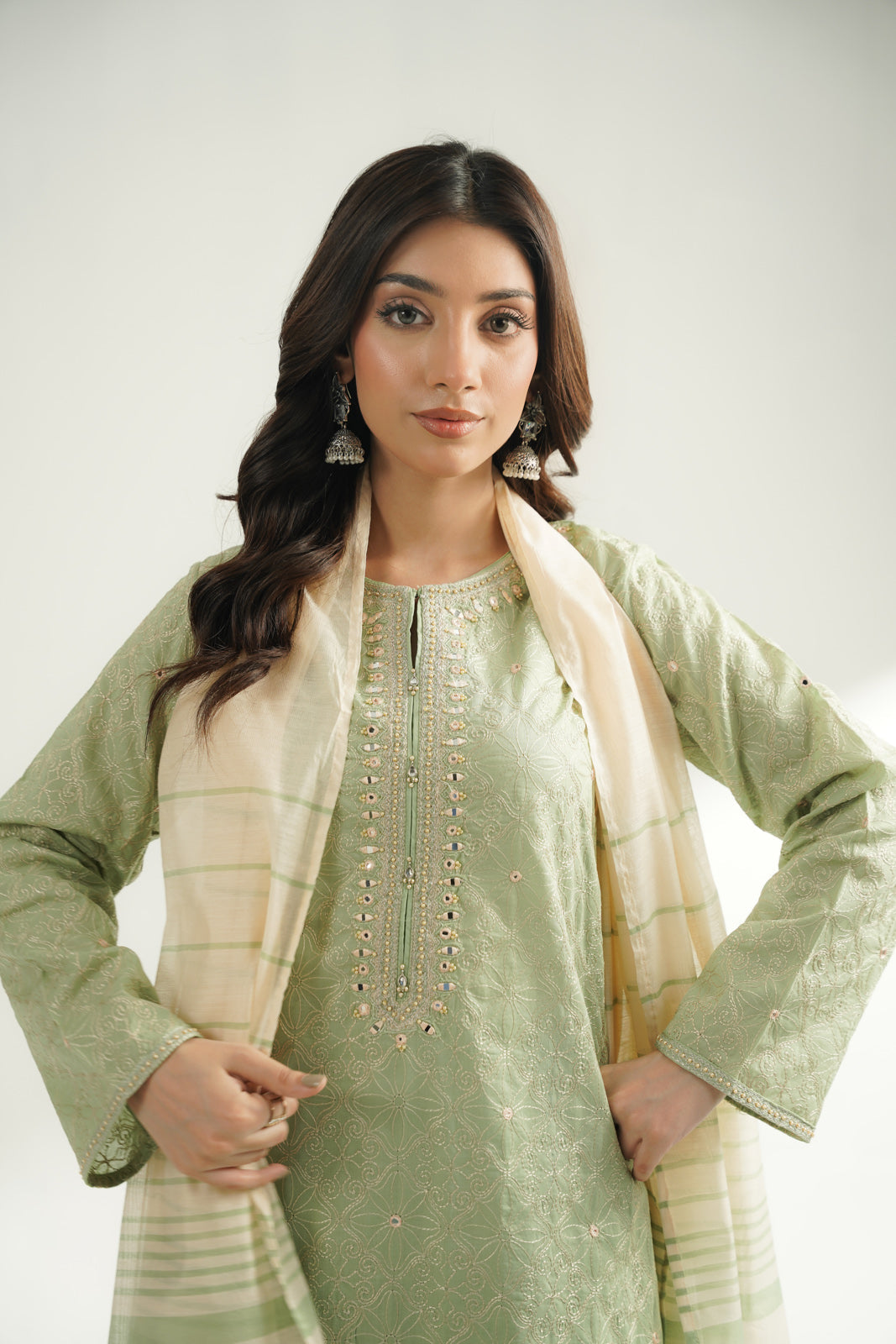 3 Piece Lawn Embroidered Suit (CS0577)