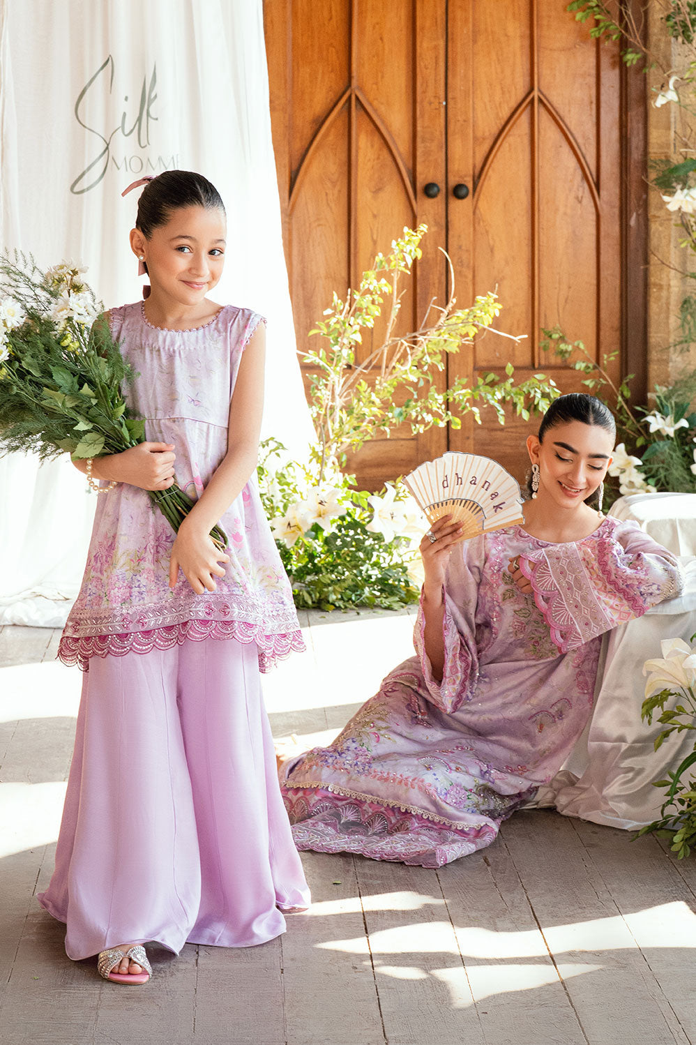 Ss26Da-2896 Lilac 2Pcs Hand Embellished Kurta With Trouser