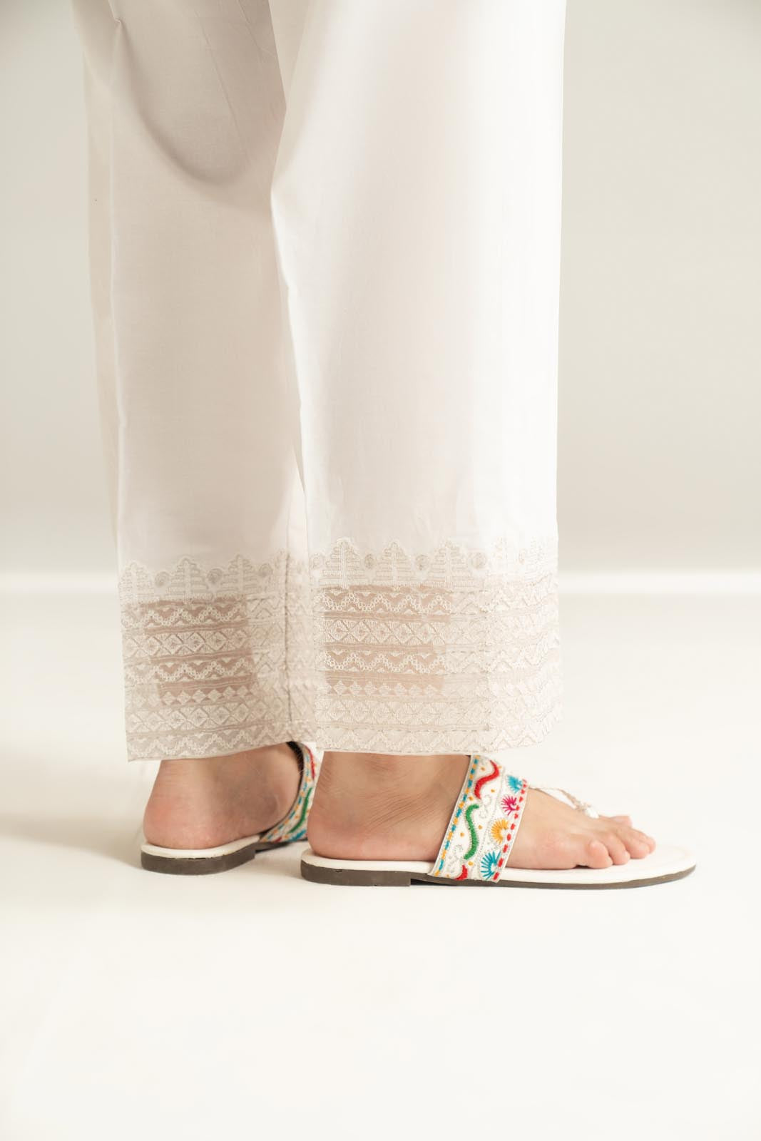1 Piece Cambric Embroidered Culottes (CB0031)