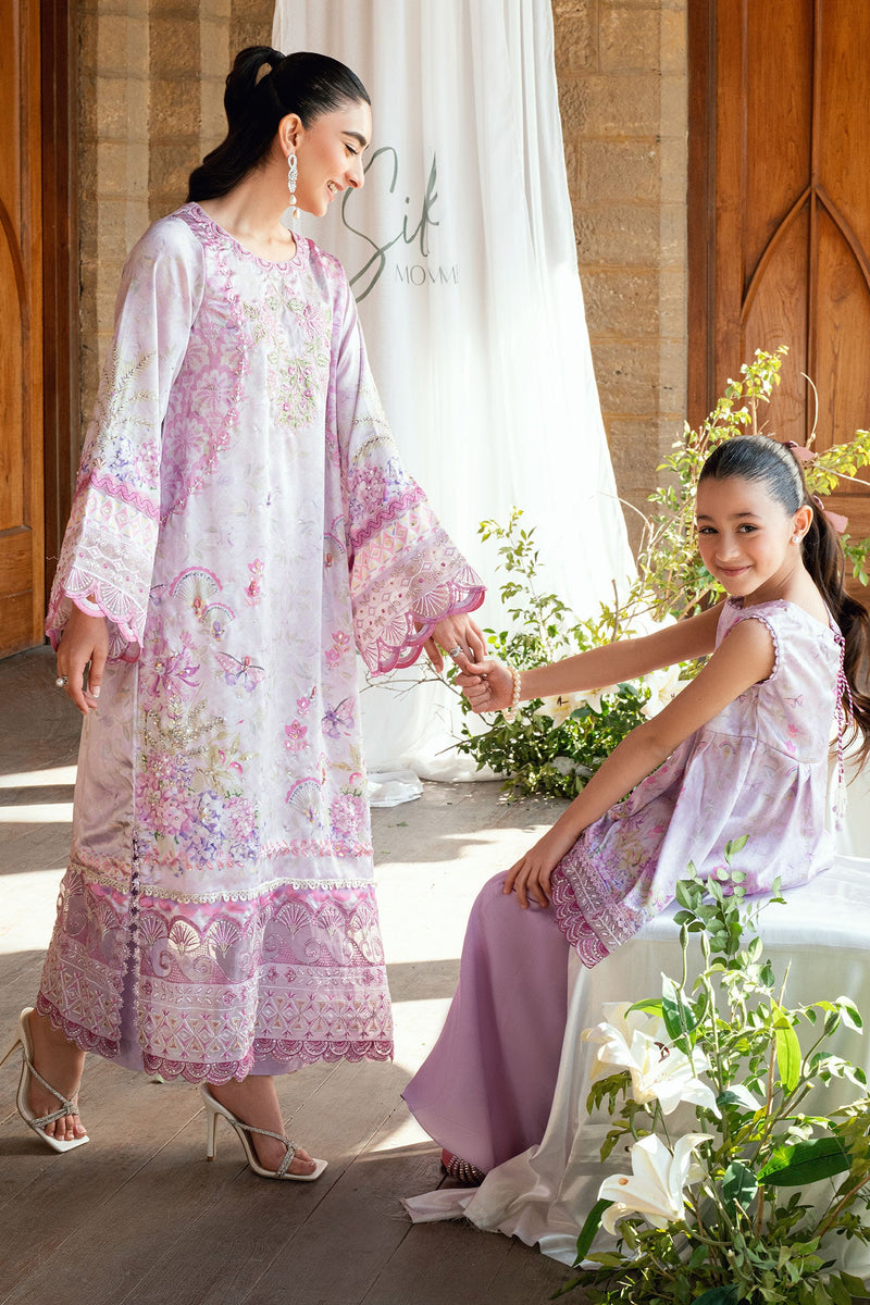 SS26DA-2896 LILAC 2PCS HAND EMBELLISHED KURTA WITH TROUSER