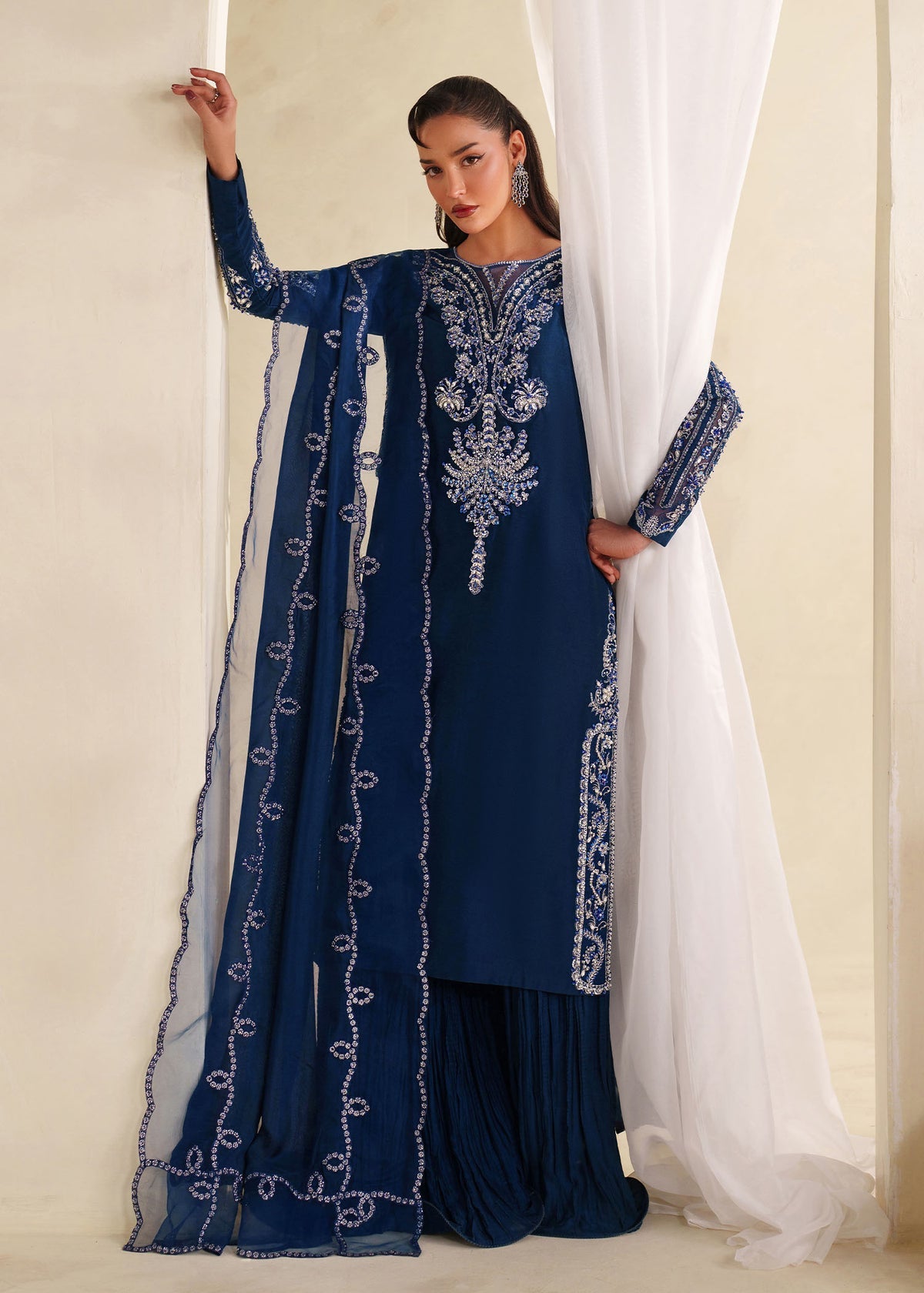 Chloe Style — Mairaz Blue Three-Piece Suit