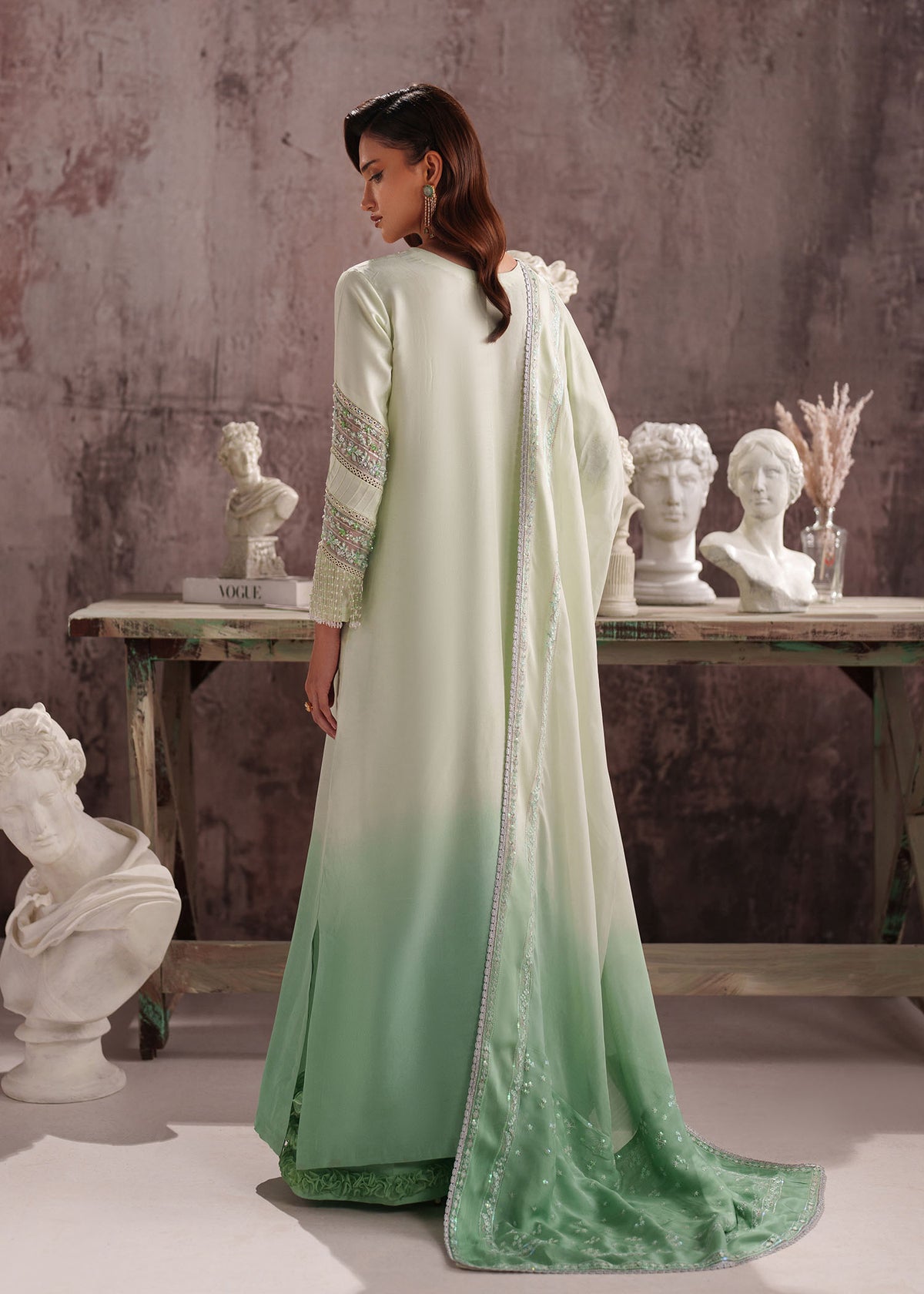Lirien Style — Mairaz Mint Green Three-Piece Suit