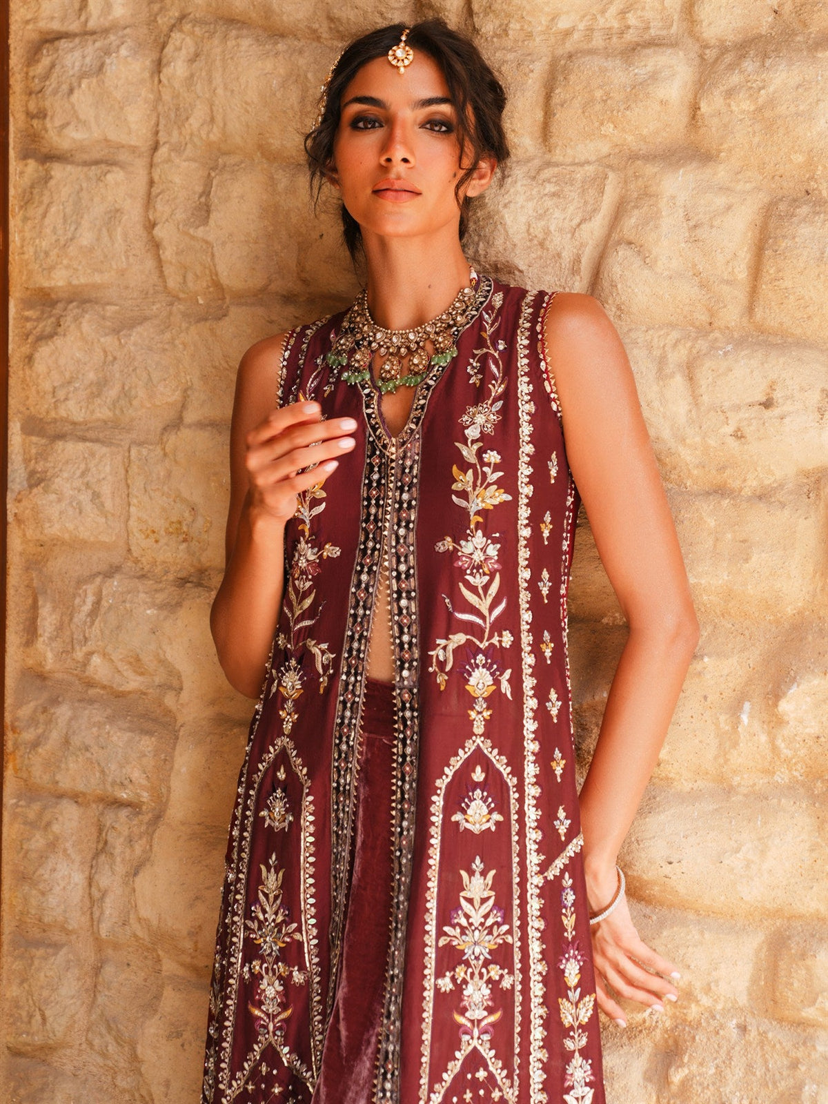 Rimsha Jacket & Palazzo - AW26AMB2OWLS012