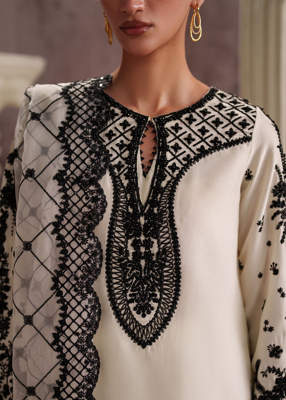Zyra Style — Mairaz White Three-Piece Suit